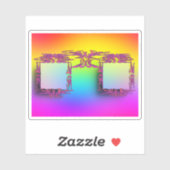 LOOK ファンシー Glassesステッカー シール (シート)