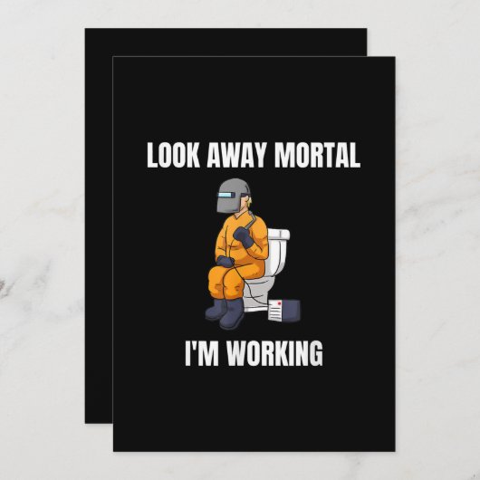 Look 遠くに Mordial Im Working Welder 案内状 (正面/裏面)