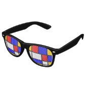 Look Art moderne Mondrian レトロサングラス (アングル)
