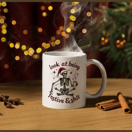 look at me being all festive Mug ツートーンマグカップ