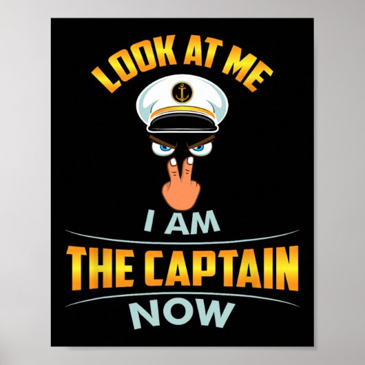 Look At Me I Am The Captain Now Cap Eyes Two Finge ポスター (正面)
