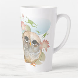 LOOK B4 U LEAPデザイン(前面と背面) カフェラテマグ