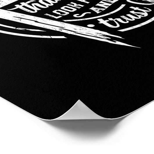 Look Back And Thank God Look Forward And Trust God ポスター (角)