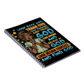 Look Back & God 感謝してい Spiral Notebook ノートブック (右側)