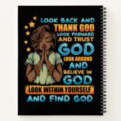 Look Back & God 感謝してい Spiral Notebook ノートブック (裏面)