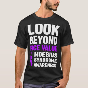 Look Beyond顔値Moebius症候群認識度 Tシャツ