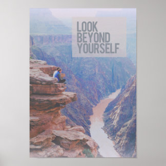 「Look Beyond Yourself」 Grand Canyon Mediumポスター ポスター