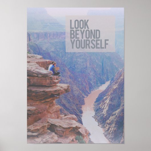 「Look Beyond Yourself」 Grand Canyon Mediumポスター ポスター (正面)