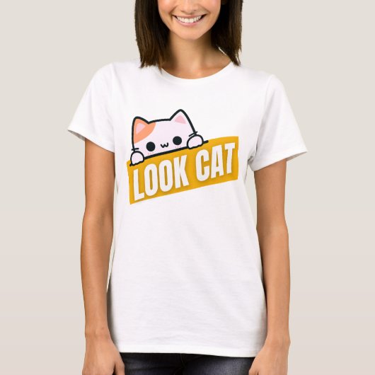 Look Cat Tシャツ (正面)