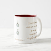 Look Deep Into Nature Einstein Quote Mug ツートーンマグカップ (正面右)