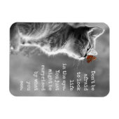 Look Life In the Eye やる気を起こさせる引用文はがき マグネット (横)