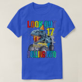 Look Out Rolling Into 17 Monster Truck Dinosaur Tシャツ (デザイン正面)