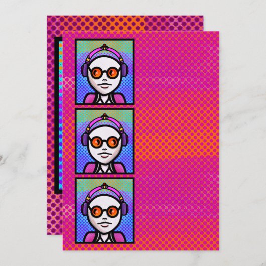 Look See and Shades 招待状 (正面/裏面)