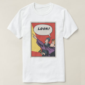 LOOK! The Thing in the Sky • ゴールデンエイジのコミックアート Tシャツ