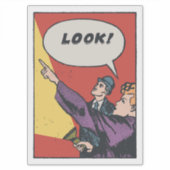 LOOK! The Thing in the Sky • Golden Era Comic Art シール (正面)