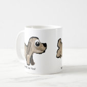 Look Who Comes Running コーヒーマグカップ (正面左)