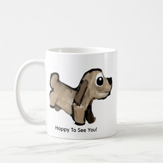 Look Who Comes Running コーヒーマグカップ (左)