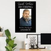 Look Who’s Retiring Funny Gift | Happy Retirement  ポスター (ホームオフィス)