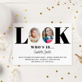 Look Who's誕生日おもしろい招待状 招待状