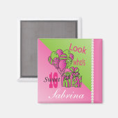 Look Who's 16| 16誕生日 マグネット (正面/裏面)