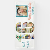 Look Who's 16 Photo Collage 16th誕生日パーティー 横断幕 (縦)