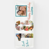 Look Who's 18 Photo Collage 18th Birthday Party 横断幕 (縦)