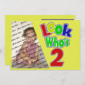 Look Who's 2/誕生日 招待状 (正面/裏面)