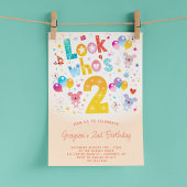 Look Who's 2Birthday 招待状