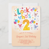 Look Who's 2Birthday 招待状 (正面)