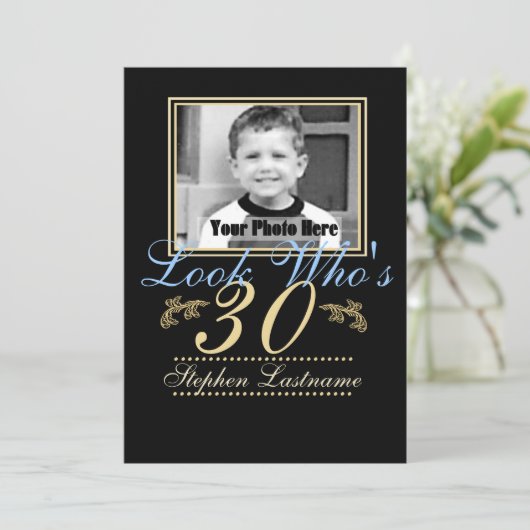 Look Who's 30写真 招待状 (スタンド正面)