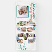 Look Who's 30 Photo Collage 30th Birthdayパーティー 横断幕 (縦)