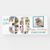 Look Who's 30 Photo Collage 30th Birthdayパーティー 横断幕 (横)