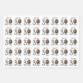 Look Who's 30! Photo Happy Birthday ラッピングペーパーシート (正面2)