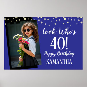 Look Who's 40誕生日写真 ポスター