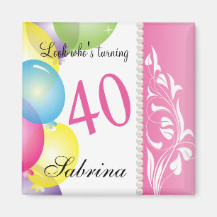 Look Who's 40誕生日  40日 マグネット