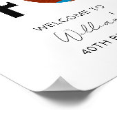 Look Who's 40 モダン 40th誕生日パーティーへようこそ ポスター (角)