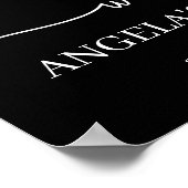 look who's 40 Photo Collage birthday party sign ポスター (角)