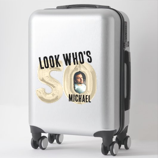 Look Who's 50 – 写真 シール (スーツケース)
