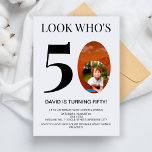 Look Who's 50 50th Birthday Party 男性へ Women 招待状<br><div class="desc">Look Who's 50 50th Birthday Party Women 男性へ招待状</div>