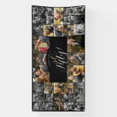 Look Who's 50 Happy Birthday Photo Collage Party  横断幕 (縦)