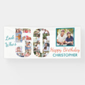 Look Who's 50 Photo Collage 50th Birthday Party 横断幕 (横)