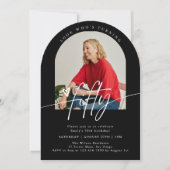 Look Who's 50 | Script Arch 50th Birthday Party 招待状 (正面)