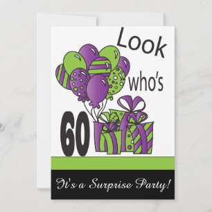 Look Who's 6060誕生日 招待状