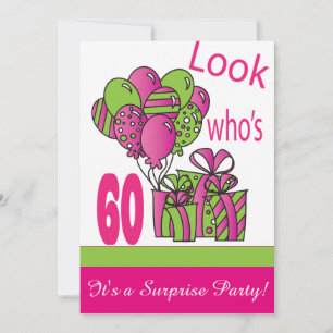 Look Who's 6060誕生日 招待状