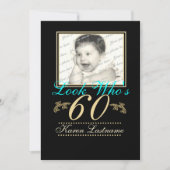 Look Who's 60 Photo 招待状 (正面)