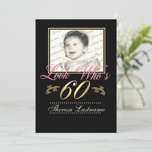 Look Who's 60 Photo 招待状 (スタンド正面)