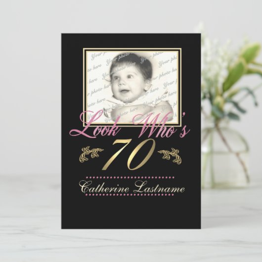 Look Who's 70写真 招待状 (スタンド正面)