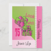 Look Who's 7575誕生日 招待状 (正面)