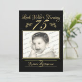 Look Who's 75 Photo金ゴールド黒 招待状 (スタンド正面)