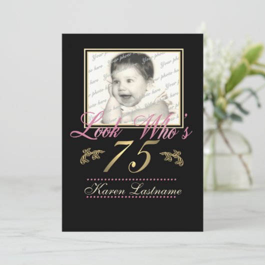 Look Who's 75 Photo 招待状 (スタンド正面)